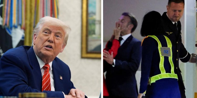 Incidenti viral i Macron dhe bashkëshortes së tij/ “Këshilla” e Trump për presidentin francez: Sigurohu që dera të mbetet e mbyllur