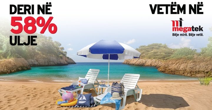 Shezlongët dhe pupat më të mira për në verë, tani me ulje deri në 58% vetëm në Megatek