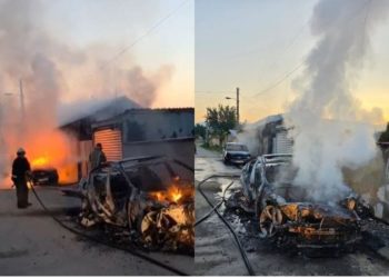 Digjen dy automjete në Maliq/ Dyshohet për zjarrvënie të qëllimshme, pronari i njërës prej makinave: Nuk kam konflikte