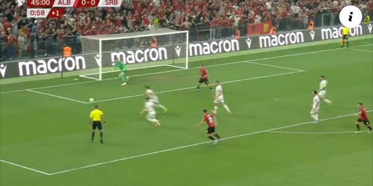 Mbyllet pa gola pjesa e parë: Shqipëria dominuese mbi Serbinë/ Manaj thyen zemrat e miliona shqiptarëve