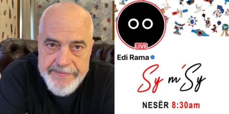 “Si thoni?” Rama rikthehet me rubrikën “Sy m’Sy”: Shihemi nesër!