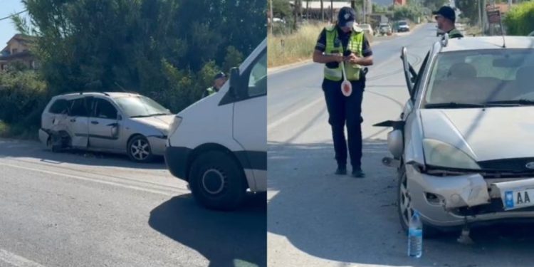 Aksident në aksin Fier-Levan, automjet del nga rruga dhe përplaset me shtyllën e tensionit të lartë