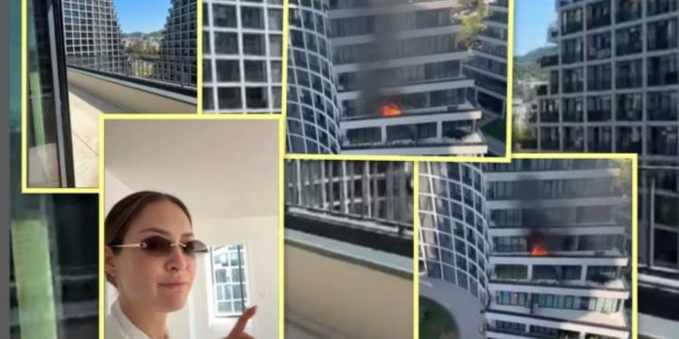 VIDEO/ Bie zjarr në apartamentin luksoz të blogeres, Franceska Murati