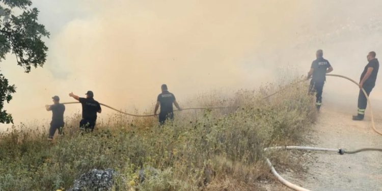 Zjarri në kodrat e Pilurit, rrezikohet edhe zona e Porto Palermos