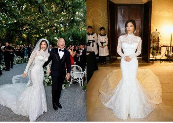 Lauren Sanchez dhe Jeff Bezos tashmë të martuar! Nusja e veshur me fustanin madhështor nga “Dolce&Gabbana”, u deshën 900 orë për ta krijuar