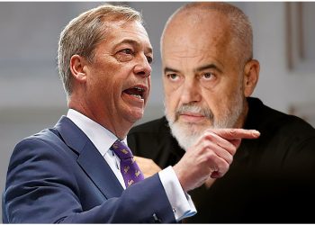 “Merrni mbrapsht të gjithë kriminelët tuaj”, Rama i përgjigjet Nigel Farage: Le të përballemi me fakte! Nëse pretendimet tuaja janë të vërteta, do t’i tërheq të gjithë personalisht