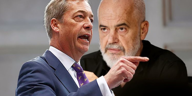 “Merrni mbrapsht të gjithë kriminelët tuaj”, Rama i përgjigjet Nigel Farage: Le të përballemi me fakte! Nëse pretendimet tuaja janë të vërteta, do t’i tërheq të gjithë personalisht
