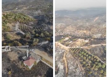 Delvinë/ Kopaçeza u shkrumbua nga zjarri, pamjet me dron tregojnë pasojat e rënda
