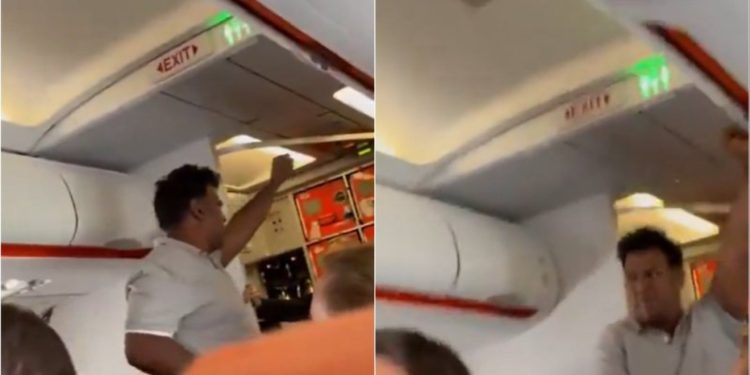 VIDEO/ “Kam bombë”, kaos në fluturimin nga Londra për në Belfast, 41-vjeçari kërcënon pasagjerët në avion dhe Presidentin Trump