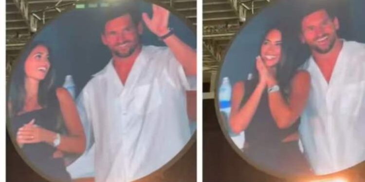 Messi shfaqet në ‘Kiss Cam’ në koncertin e Coldplay me gruan, fansat: S’ka asgjë për të fshehur