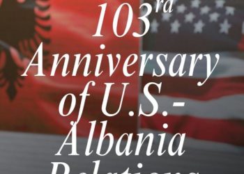 “103 vjet marrëdhënie diplomatike me Shqipërinë”, ambasada amerikane: Krenarë për partneritetin tonë për të çuar përpara sigurinë, forcën dhe mirëqenien e përbashkët