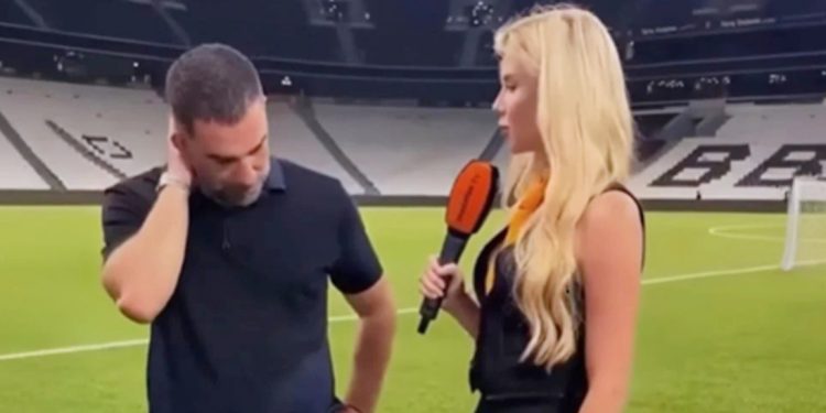 VIDEO/ Trajneri i Shakhtarit nuk e shikon gazetaren në sy, gruaja e tij është xheloze…