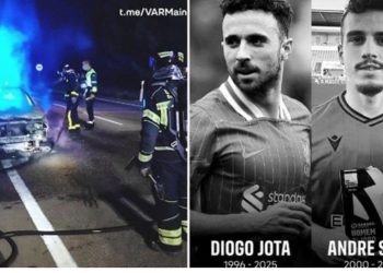 VIDEO/ Dalin pamjet e aksidentit tragjik, ku humbi jetën ylli i Liverpoolit, Diogo Jota, së bashku me të vëllain e tij…