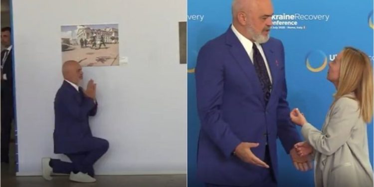 “E bëri sërish sot për herë të tretë”/ Mediat italiane: Gjunjëzimi i Ramës para Melonit është kthyer në një ritual