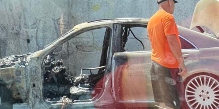 Aksident i trefishtë në kryeqytet, një makinë përfshihet nga flakët!