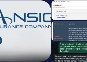 “Ansig” e Piro Angjeli vjedhin hapur shqiptarët/ Kompania hajdute e sigurimeve nuk paguan aksidentin qytetarit