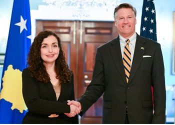 Vjosa Osmani takohet me zëvendëssekretarin e DASH, në fokus bashkëpunimi ekonomik Kosovë – SHBA