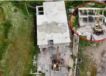 Thethi nuk gjen qetësi as ditën e diel, fadromat e IKMT mbërrijn në terren për shembjen e objekteve