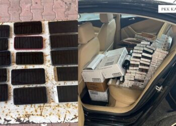 57-vjeçari në Kapshticë kapet në flagrancë për kontrabandë nga Greqia, i konfiskohet telefoni, alkooli dhe duhani pa faturë.