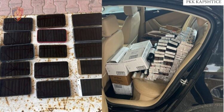 57-vjeçari në Kapshticë kapet në flagrancë për kontrabandë nga Greqia, i konfiskohet telefoni, alkooli dhe duhani pa faturë.