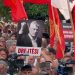 Ali Ahmeti në protestën ndaj Gjykatës Speciale: Serbia po përpiqet të shfuqizojë Kosovën.