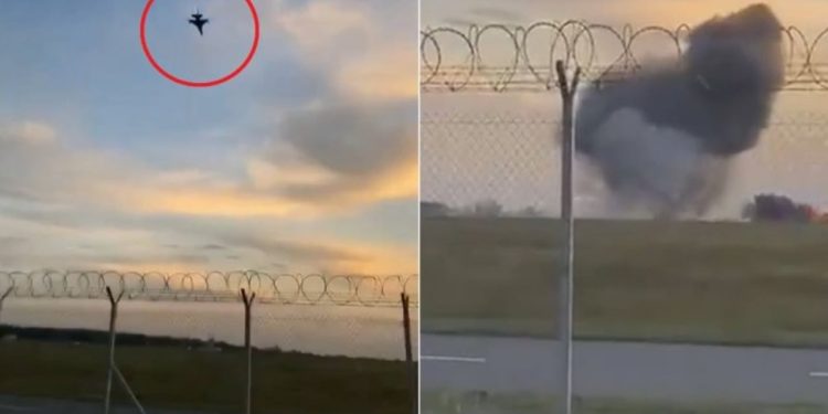 Avioni luftarak shpërthen gjatë paradës ajrore në Poloni, piloti humb jetën.