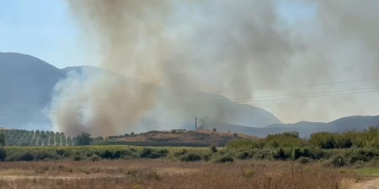 Flakët shpërthejnë në Finiq, Parku Natyror “Syri i Kaltër” nën vëzhgim.