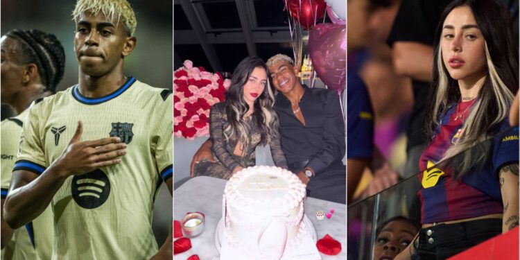 Foto: Petale trëndafili dhe tullumbace zemre! Yamal sqaron thashethemet dhe konfirmon lidhjen me këngëtaren që është 7 vjet më e madhe.