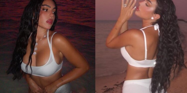Georgina Rodriguez publikoni foto të nxehta në plazh pas fejesës me Cristiano Ronaldon