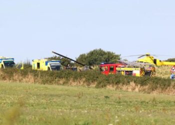Helikopteri shkon poshtë në Britaninë e Madhe, katër persona në bord! Ngjarja ndodh gjatë një stërvitjeje për pilotët