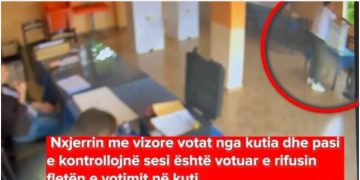 Mbushje e kutive dhe kontroll çdo flete votimi/Video tjetër që rrëzon 11 majin