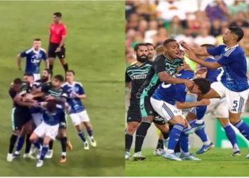 VIDEO/ Fusha kthehet në “arenë boksi”, plas grushti në miqësoren Betis–Como