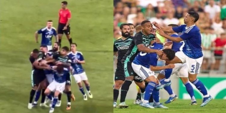VIDEO/ Fusha kthehet në “arenë boksi”, plas grushti në miqësoren Betis–Como