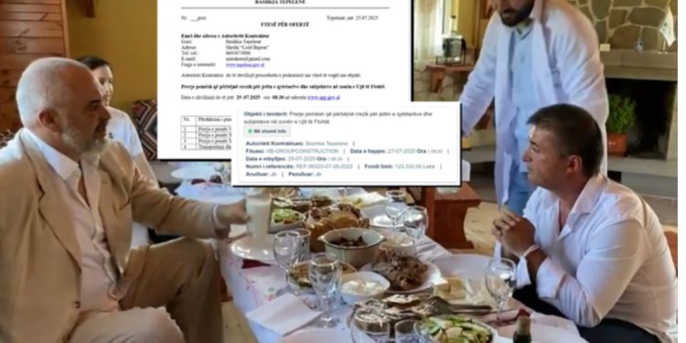 Biznesmeni që u tejmbushi tryezën me mish Ramës dhe Tërmetit fiton tenderin për të prerë pemët në Ujin e Ftohtë