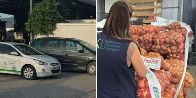 AKU zhvillon aksion kontrolli në tregun ushqimor të Shkodrës, vendos 8 gjoba dhe bllokon 3 tonë fruta e perime