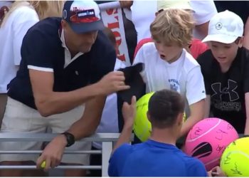 VIDEO/ CEO i një kompanie polake shkakton kaos në US Open, i rrëmben një fëmije kapelen e nënshkruar nga duart nga tenisti
