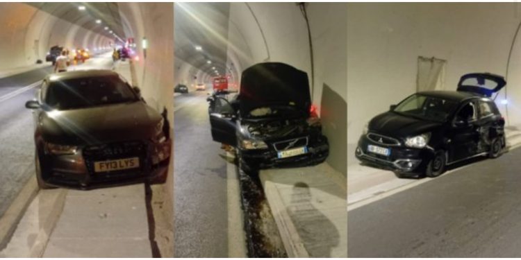 Aksidenti i trefishtë në Tunelin e Llogarasë/ Dalin pamjet nga vendi i ngjarjes, mjetet me dëme të shumta, nuk ka të lënduar 