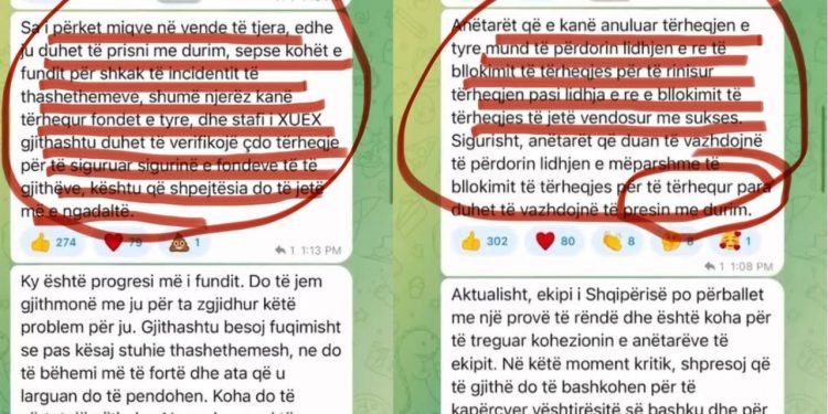 "Kemi përjetuar një sulm nga hakerat, prisni me durim për të marrë paratë" / Skemat piramidale online: Braçe publikon mesazhet nga grupi në Telegram, duke theksuar krimin e mashtrimit dhe grabitjes që po zhvillohet në mënyrë të plotë!