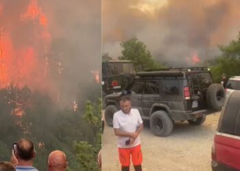 "Le të ikim para se të digjemi" / Zjarri në Skënderbegas, zjarrfikësit kalojnë momente shqetësuese ndërsa dëgjohen shpërthime predhash në zonë
