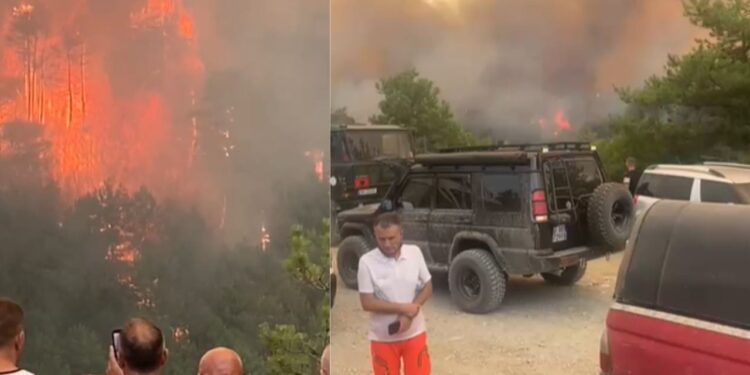 "Le të ikim para se të digjemi" / Zjarri në Skënderbegas, zjarrfikësit kalojnë momente shqetësuese ndërsa dëgjohen shpërthime predhash në zonë