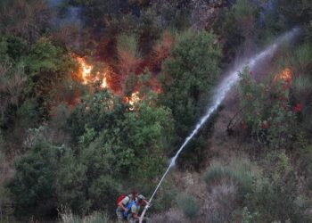 Në Berat, një 65-vjeçar arrestohet pasi zjarrtë shpërthejnë në pronën e tij dhe situata përkeqësohet