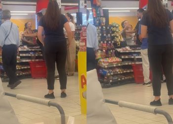 "Plakaruqe! Të ** motrës"/ Konflikt mes një vajze dhe një të moshuare në një supermarket (VIDEO)