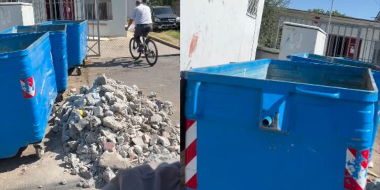 "Problemi mjedisor" / Braçe publikon pamjet e koshave të mbeturinave pranë qendrës shëndetësore në Selitë