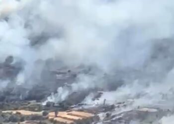 Shtatë fshatra të prekur nga zjarri në Gramsh! Situata ende e pakontrolluar.