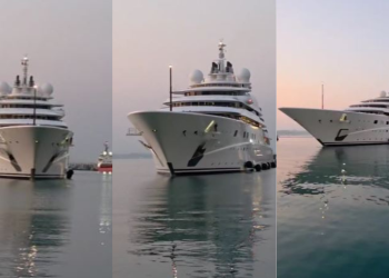 Turizmi i naftës: Superjahti i pronarit të Manchester City mbërrin në Durrës