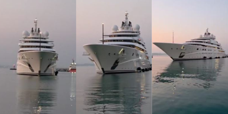 Turizmi i naftës: Superjahti i pronarit të Manchester City mbërrin në Durrës