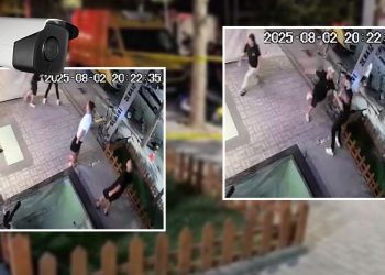 VIDEO/ Publikohen pamjet e rrahjes me thika në Vlorë, një vajzë përpiqet të ndërhyjë mes të rinjve.