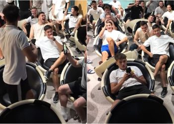 Video ekskluzive: Lojtarët e Kairat festojnë me entuziazëm kur mësojnë për ndeshjen me Real Madridin, "Los Blancos" udhëtojnë në një distancë më të madhe se New York-u.