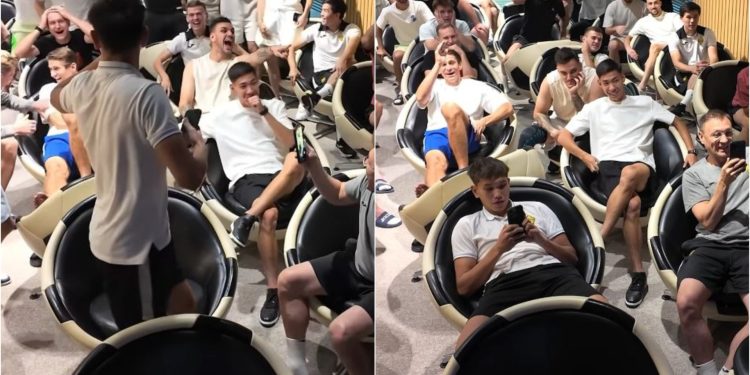 Video ekskluzive: Lojtarët e Kairat festojnë me entuziazëm kur mësojnë për ndeshjen me Real Madridin, "Los Blancos" udhëtojnë në një distancë më të madhe se New York-u.