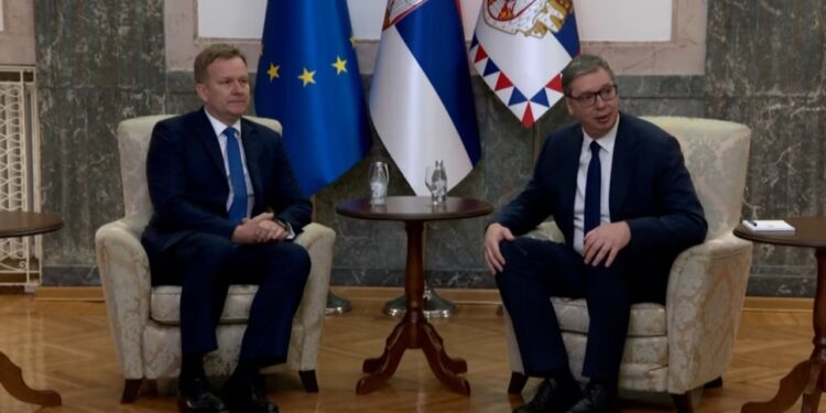 Vuçiç takon Sorensenin: Fokusimi i dialogut me Kosovën duhet të jetë Asociacioni dhe të drejtat e serbëve